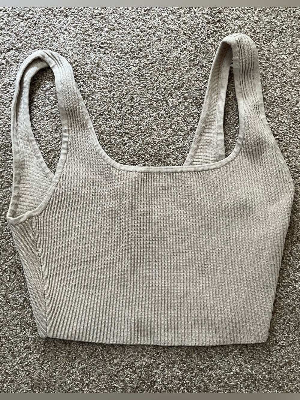 Sculpt knit cropped top